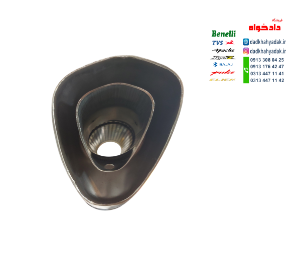 اگزوز قهرمانی برند اکروپاویچ کاور دار (نقره ای)