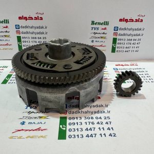 دیسک کلاج موتور پالس LS135 اصلی همراه با دنده  مقابل