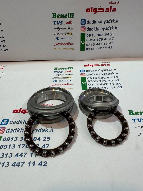 کاسه ساچمه (کنس) فرمان موتور باکسر150 و پالس180 ug3 (دارای هندل ) و ls135 هندی