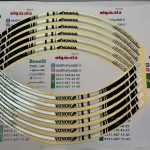 برچسب (شب رنگ) آرم دور رینگ ژله ای طرح HONDA سفید
