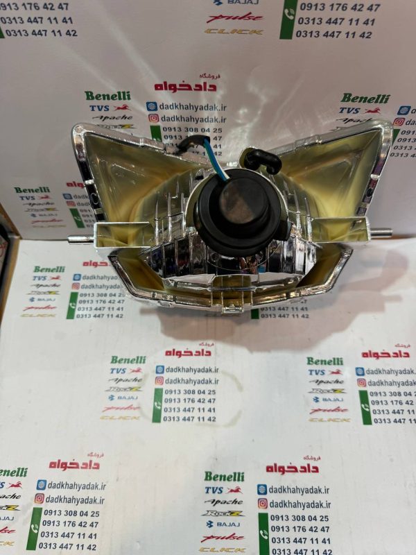 بلوری ( چراغ ) جلو کامل موتور TVS راکس و نئو NEO کیفیت درجه 1