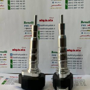 پروتکشن (محافظ) بغل شاسی بلند چکشی انواع موتور سیکلت (ارتفاع 20سانت) استیل جفتی