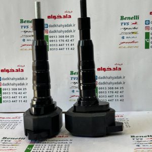 پروتکشن (محافظ) بغل شاسی بلند چکشی انواع موتور سیکلت (ارتفاع 20سانت) مشکی جفتی