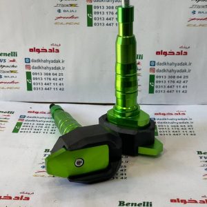 پروتکشن (محافظ) بغل شاسی بلند چکشی انواع موتور سیکلت (ارتفاع 20سانت)سبز جفتی