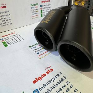 اگزوز قهرمانی برند آکروپاویچ دو لول دهنه گرد (مشکی مات)