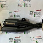 اگزوز قهرمانی برند آکروپاویچ دو لول دهنه گرد (مشکی مات)