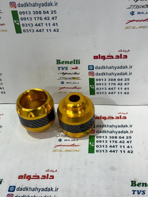  پروتکشن (محافظ) چرخ عقب و جلو انواع موتور سیکلت رنگ (سبز) CNC جفتی