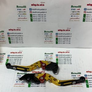 دسته (کتی) ترمز چپ و راست رنتال CNC حرفه ای تاشو اسپورت کلیک و طرح کلیک طلایی جفتی