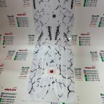 پد(آرم برچسب) کامل ژله ای موتورکلیک و طرح کلیک سفید با رگه خطی مشکی