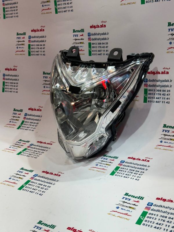 بلوری کامل چراغ جلو موتور پالس NS 150 160 200 اصلی