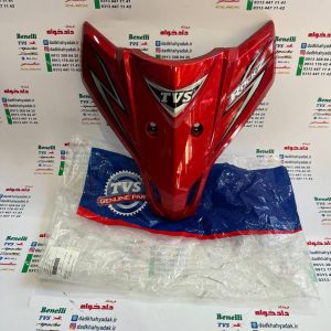 قاب (کاور) روبوقی موتور TVS راکس انژکتوری قرمز مشکی ساده اصلی