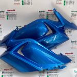 قاب(کاور) بادگیر موتور TVS راکس آبی بدون آرم شرکتی کییت عالی(جفتی)