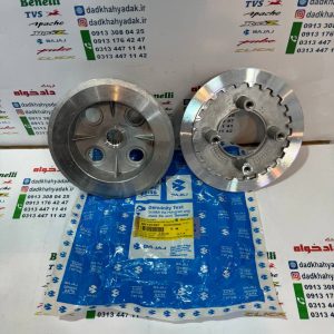 چهارشاخ کلاج (دیسک) زیر و رو موتور پالس 180 200 220 UG3 زین یک تکه و هندلی اصلی