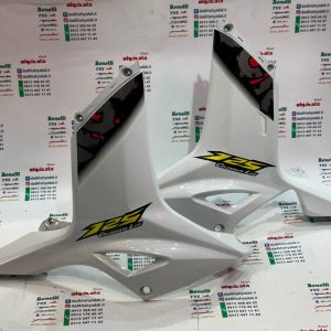 قاب (کاور) بغل انجین موتور TVS راکس سفید جدید 95 اصلی (جفتی)