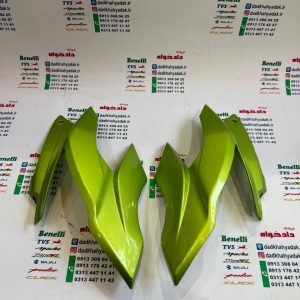 قاب فلاپ بغل کنسول بلوری چراغ جلو موتور آپاچی 150 160 180 جدید اصلی (جفتی) سبز
