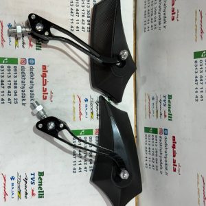 آینه اسپورت پایه رنتال CNC (مشکی)