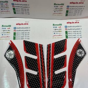 پد (برچسب) آرم ژله ای سر گلگیر موتور آیروکس و NVX و انواع طرح آیروکس (مشکی قرمز)
