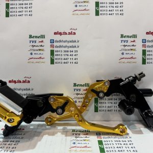 ست کامل پمپ ترمز و قلوه کلاج رنتال CNC اسپرت انواع موتور سیکلت طلایی