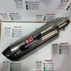 اگزوز قهرمانی برند یوشیمارو شیش گوش سایلنسردار دهنه کج (نقره ای)
