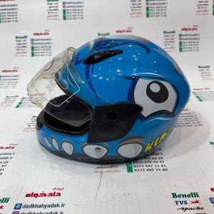 کلاه کاسکت بچه گانه ردلاین (کیفیت عالی) حرفه ای سایز مدیوم رنگ آبی طرحدار